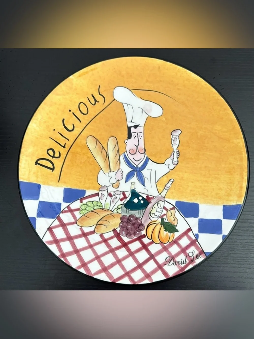Signed David Lee 10.5” Chef Plate